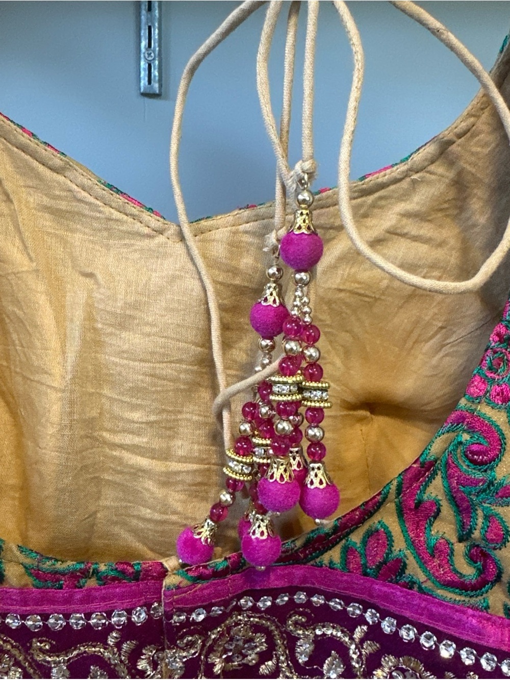 Handmade Embroidered Indian Choli Blouse | Floral Crop Top Festival Ethnic Boho - Picture 6 of 16